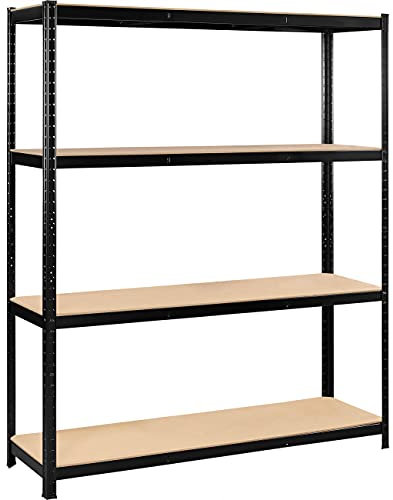 Yaheetech Lagerregal Schwerlastregal Standregal Garage Regal Metallregal Regalsystem 4 Böden 265kg pro Boden, 180 x 150 x 45 cm