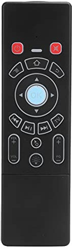 Air Mouse Remote, 2.4G 6‑Axes Keyboard Remote Control Touchpad Backlit replacement for Android/Smart TV Box PC Projectors, Computers(Standard)