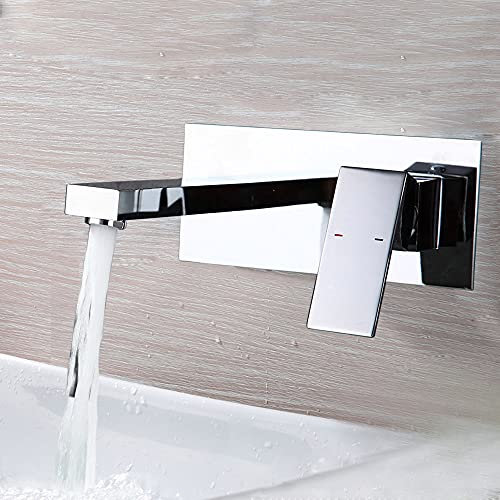 Wasserhahn Wandmontage Unterputz Wandarmatur Einhebelmischer Wandmontage Armatur Waschtischmischer Wand Waschtisch Badarmatur Mischbatte