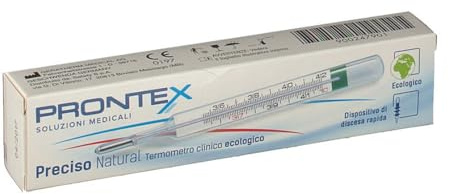 Safety Termometro Clinico Prontex Senza Mercurio Ecologico Preciso Naturale