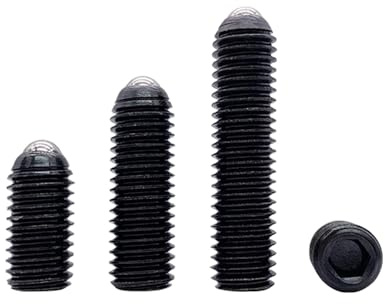 M4x6mm Gewinde Innensechskant Kugel Federnde Druckstücke Edelstahl 20 stück M4 Kugelstößel Grub Set Schrauben Legierter Stahl