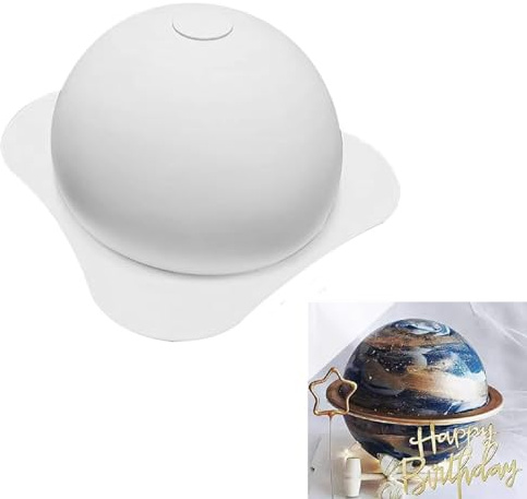 Generisch Kuchenform Planet 18CM,Silikon Halbkugel Kuchenform Halbkugel Silikon, Halbkugelform Für Kuchen,silikon Backform Halbkugel Groß,silikon Halbkugelform 18cm, Kuchenform- Backform Gebäck-Form