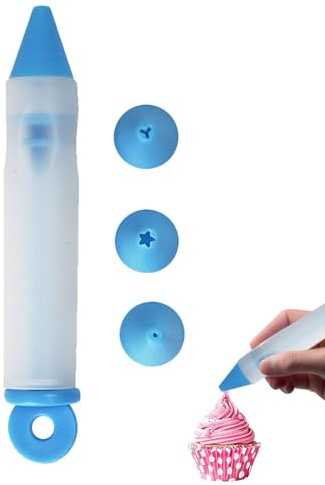 Paspelstift - Schokoladenstifte Zum Dekorieren - Silikon-Lebensmittel-Schreibstift Mit Icing Piping- Pen-Spitzen, Keks-Creme-Gebäck-Dekorations-Stift-Kit Für Kuchenglasur, Backen Und Heimwerken