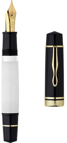 erofa Majohn P139#8 Füllfederhalter mit Box, Messing-Kolben-System, Großraum-Schreibstift