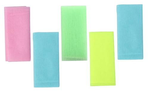 IWOWHERO 5stücke Teiliges Langes Peeling-badetuch Leichtem Antibakterieller Rückenschrubber Mit Reichem Schaum Für Tiefenreinigung Und Sanfte Hautpflege Für Dusche Und Reise