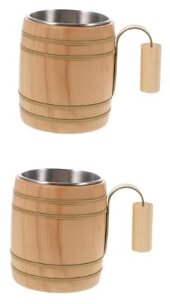 Cabilock 2 Piezas De Agua Cafetera Fria Jarra Con Filtro De Agua Tazas Reutilizables Café Reutilizable Vasos Con Tapas y Pajitas Cristalería Acanalada Fria Vasos Cafe Khaki