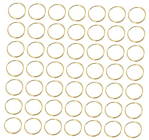 Mikinona 300piezas Anillo Colgante Para Lámpara Cristal Conector De Cuentas Octogonales Accesorio Iluminación Acero Inoxidable Resistente Adecuado Para Bricolaje