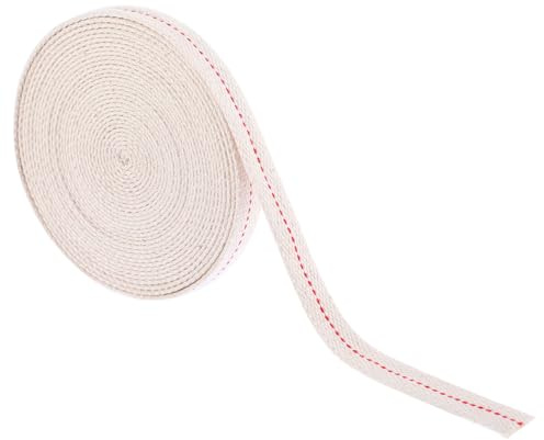Sorcristy 5M 13mm Docht für Öllampen, Lampendocht Breit Öllampendocht, Baumwolle Lampendochte Petroleumlampe Docht Flachdocht für Gartenfackel, Laterne Öllampe
