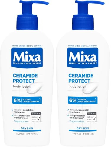 Mixa Ceramide Protect Stärkende Feuchtigkeitslotion 250 ml (Packung mit 2)