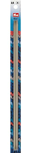 Prym 191558 Strumpfstricknadeln ALU 30 cm 3,50 mm grau Strumpfstricknadel, Aluminium, 3,5 mm