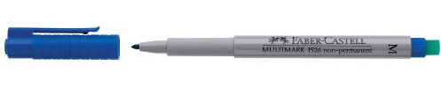 Faber-Castell Mal-Set Multimark Marker, Dokumentenecht, M, Blau, 10 Stück