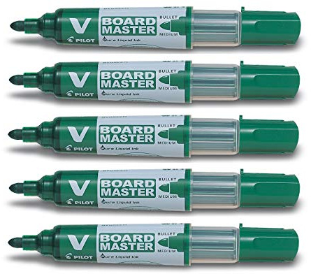 PILOT Tafelmarker V Boardmaster Begreen 5er Set grün