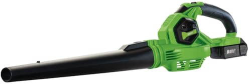 Draper D20 Cordless Leaf Blower 230V | 20V Li-ion Battery Powered | 13000 rpm Motor Speed | 210km/h Air Speed Blower | Variable Speed Gardening Tool | Extension Nozzle | 70526