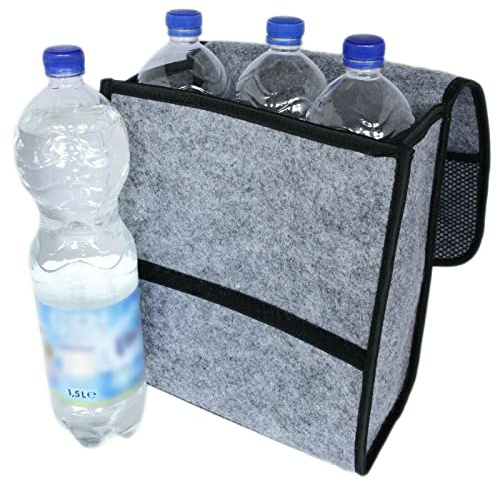 Recambo graue Filz Kofferraum Tasche Werkzeugtasche mit Klett 26 x 14,5 x 33 cm