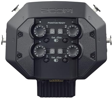 ZOOM EXH-8 XLR-Erweiterungskapsel für H8 Recorder – 4 zusätzliche Eingänge für Studio, Podcast & Field Recording