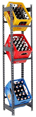 PROREGAL Étagère caisses à Boissons BIG Camel | HxLxP 180x40x30cm | Capacité de Charge 100kg | Anthracite | Porte-caisses, Support Bouteilles, Rack à Boissons
