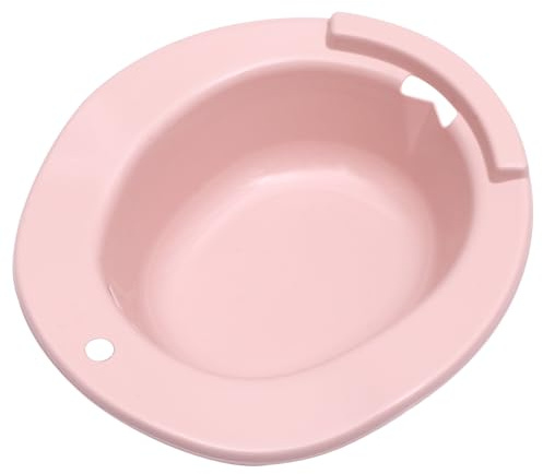 Niyangle BañO De Asiento Para Wc Postparto De PláStico Pp Rosa 15.4X14.4X3.9 Pulgadas Alivio Para Hemorroides Y Cuidado Del Perineo Para Mujeres Embarazadas Y Personas Con Movilidad Reducida