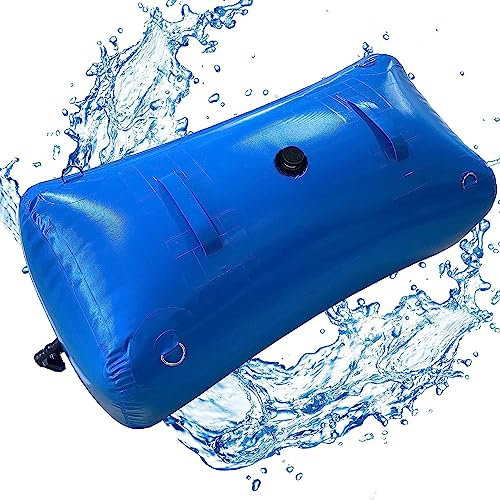 ROGHA Flexibler Wasserspeicherbehälter mit großer Kapazität, Faltbarer Outdoor-Wassersack, Tragbarer dürreresistenter Bewässerungswasserspeicher für Notfälle,500L