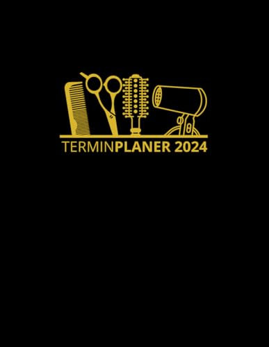 Terminplaner 2024: Terminbuch Kosmetikstudio oder Nagelstudio mit halbtündiger Einteilung für Termine | Tagesplaner Januar bis Dezember 2024 | Von ... Uhr | Mitarbeiter | Kundenliste und Nutizen