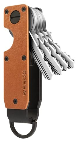 ROSSM Organizador de llaves Porta llaves metálico compacto | Llavero innovador minimalista l Estuche de llaves para hombre