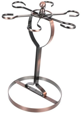 IMIKEYA Iron Stemware Rack Cup Holder for Wine Glasses Goblet Wine Cup Hanging Rack