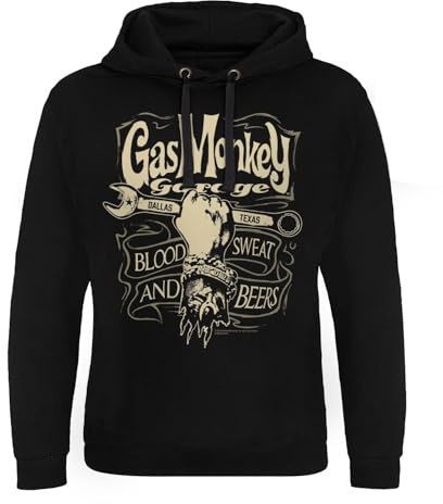 Gas Monkey Garage Offizielles Lizenzprodukt Wrench Label Epic Hoodie