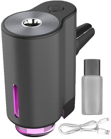 Deodorante Per Auto Intelligente, Diffusore Di Olio Intelligente Ricaricabile, Atomizzatore A Ultrasuoni Per Interni Automobilistici Con 3 Modalità Di Profumo, Diffusore Di Olio Essenziale