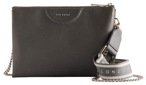 Ted Baker Leather cross body bag shoulder bag Esille Webbing Crossbody Bag Mid - Grey gray