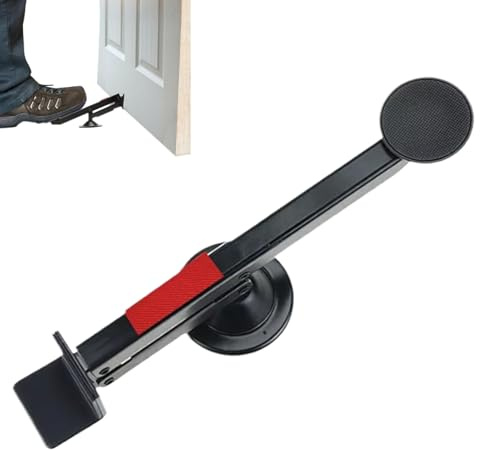 keloppasit Herramienta de instalación de elevador de puerta, elevador de paneles de yeso accionado por pies | Gato de soporte de ajuste de altura giratorio de 360 grados para paneles de yeso, paneles