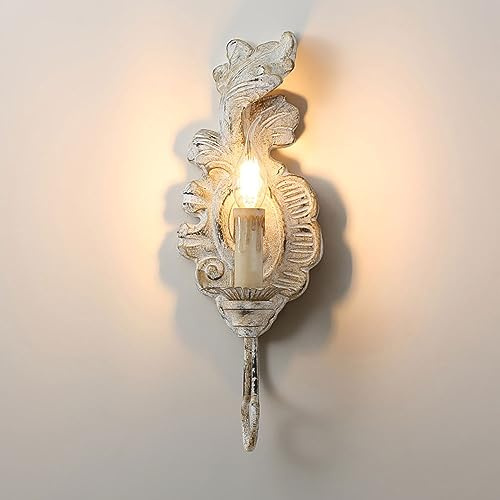 Aplique de Pared LED con Forma de Vela Vintage, lámpara Antigua, candelabro Retro, E14, Accesorio Decorativo de Estilo rústico, Soportes Decorativos creativos para Interiores, para