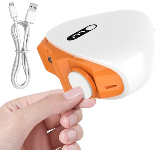 Baoqifong Tagliaunghie Elettrico Automatico - Dispositif de Chauffage - Rifinitore e Lucidatore Unghie Automatico | per Bambini Adulti Anziani e
