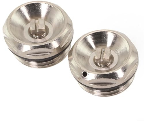 HanOaki 1/2 Inch Radiator Air Bleed Valve, Air Bleeding Solutions 2PCS Manual Towel Radiator Vents To Improve Heating Efficiency