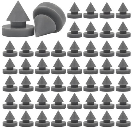 Akfldms 100 Pieces Rubber Door Silencers Door Silencers for Metal and Wood Doors for Metal Frame