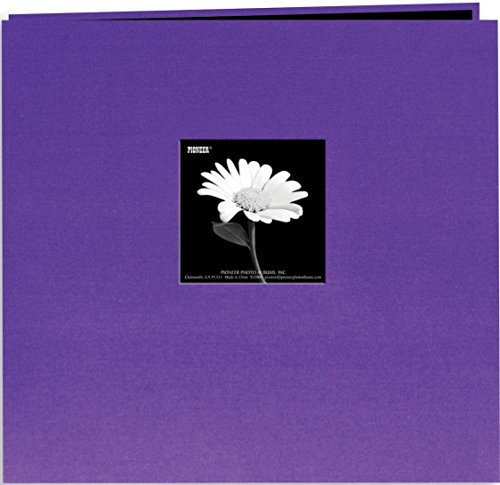 Pioneer - Album Raccoglitore con 10 Buste Trasparenti per Inserti, Copertina con portafoto, 30,5 x 30,5 cm, Colore: Viola UVA