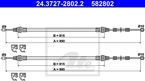 ATE 24.3727-2802.2 Seilzug, Feststellbremse
