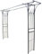 ALEOS. Eleganter XXL Rosenbogen Rankhilfe Pergola aus Metall schwarz Modell 5040
