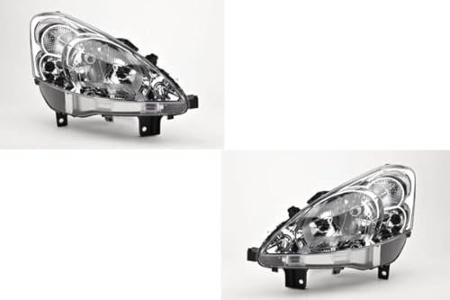 Johns, Jeu de phares pour Peugeot Partner (7) 04/08-02/12 H4 Jeu gauche et droit