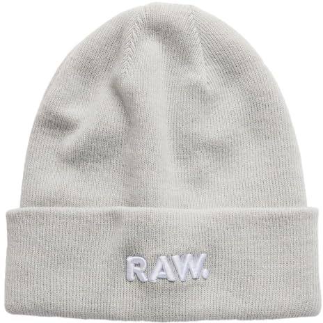 G-STAR RAW Men's Accessories Effo RAW Long Beanie, Grau (Oyster Mushroom D22301-C754-D607), PC