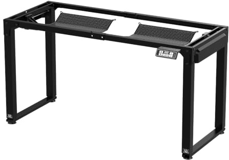 Ultradesk Uplift Frame V2 Struttura da Scrivania Elettrico per Computer o Tavolo da Bar, Piano Tavolo da 140 a 180 cm, Altezza Regolabile da 72 a 116 cm, Metallo per Giochi Giocatori, Nero