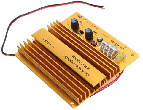 Scheda Amplificatore per Auto 12V 800W, Scheda Subwoofer per Bassi Ad Alta Potenza in Lega di Alluminio per Altoparlante per Auto