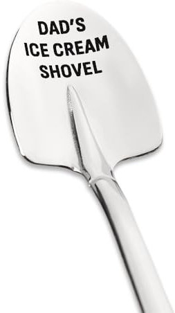 Dad’s Ice Cream Shovel Spoon Gifts for Dad Daddy Birthday Christmas Gifts from Daughter Son Ice Cream Related Gifts for Ice Cream Lover Engraved Spoon Gift for Dad Who Has Everything