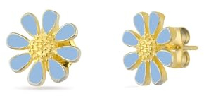 Einzelstück® Ohrstecker Daisy Gänseblümchen Ohrringe I 925 Sterling Silber I Antiallergen & Nickelfreier Echtschmuck (Forgetmenot Ohrstecker Gold)