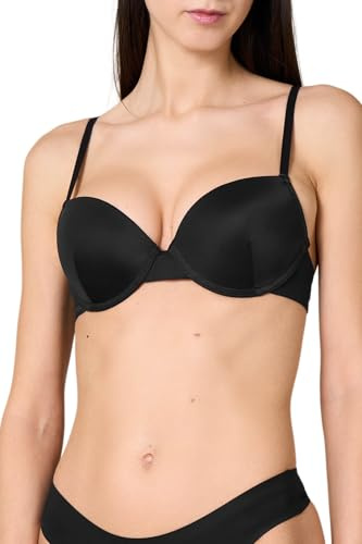 Goldenpoint Donna Intimo - Parte Alta del Completo Intimo - Reggiseno Push Up con Ferretto Doppie Spalline Regolabili sul Davanti in Microfibra