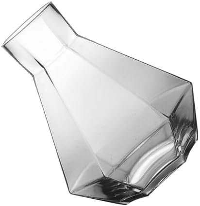 OFFSCH Glass Water Pitcher 1340ml Crystal Cold Water Jug Hexagonal Glass Cups Home Beverage Jug for Tea Juice, Decorative Glassware for Dining and Kitchen