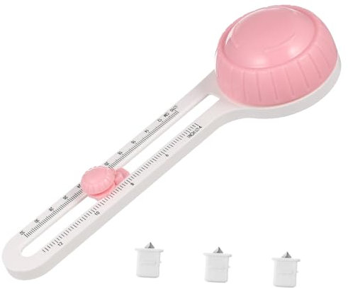 NUOBESTY 1 Set Coltello da Taglio per Compasso Strumento Adesivo Tagliacarta Strumenti Rotondi Strumenti Circolari Carta per Incartare Taglierino per Cartone per Plastica