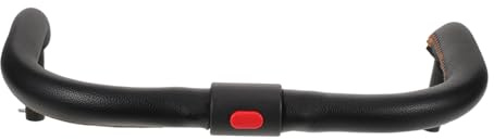 TOGEVAL Barre de Poussette Cuir Confortable Accoudoir Détachable et Garde-corps Sécurisé pour Garçon Fille et Tout- Compatible Plupart des Marques de Poussettes