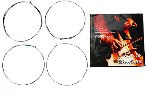 Walfront IRIN Professionelle Cellosaiten, Stahldrahtkonstruktion, Verbesserte Klangqualität, für Musiker und Studenten