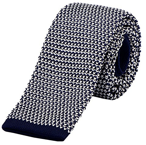 DonDon schmale Strickkrawatte Krawatte Herren retro 5 cm