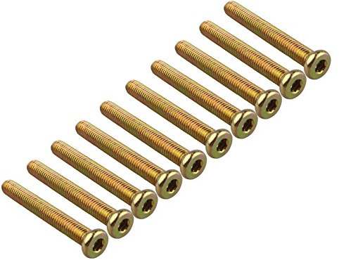 HALJIA Lot de 10 boulons M8 x 60 MM Vis filetée à six pans creux