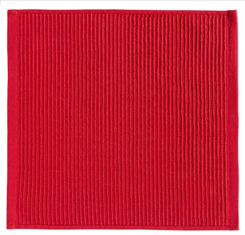 DDDDD, Spültücher, Basic, Küchenzubehör, Spüllappen, Putztücher, Baumwolle, Rot4 Stück